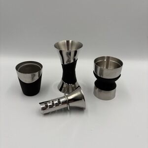 4 Piece Copco‎ Bar Set Jiggers Juicer Stainless Steel Unused